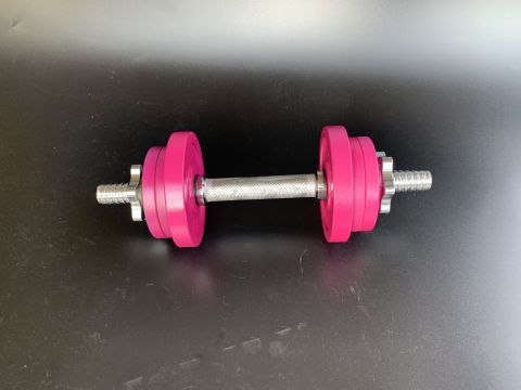 Obrázek k výrobku 1849 - Jednoruční nakládací činka - dívčí set, 2x 6 kg