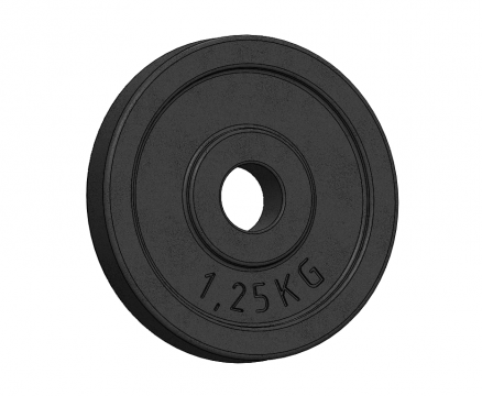 Obrázek k výrobku 1871 - Litinový kotouč 1,25 kg, otvor 30 mm
